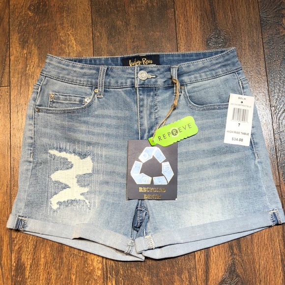 indigo rein high rise shorts